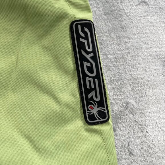 Spyder Ski Pants Womens XL Lime Green Dermizax-EV Quest X-static Insulation - Picture 3 of 16